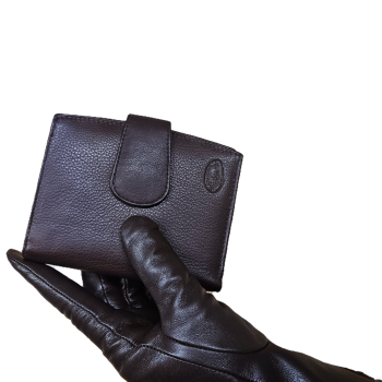 Geldbörse im Hochformat aus weichem Echtleder